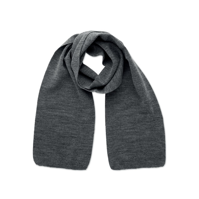 Echarpe publicitaire en polyester rPET Rafy Blanc / Noir
